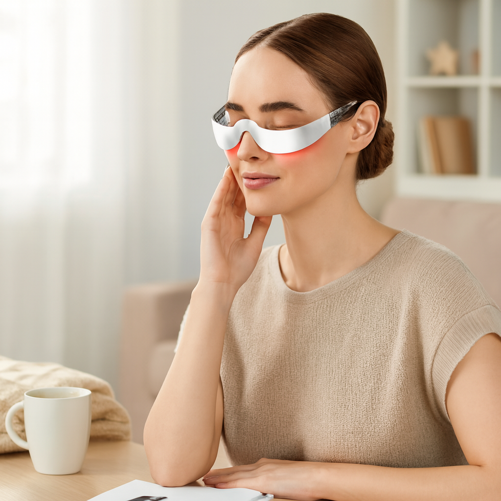 Lunettes de massage oculaire microcourant